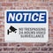 Signmission No Trespassing 24-Hour Video OSHA Notice Sign, Plastic, 14in W x 10in L, 2PK OS-2PACK-NS-P-1014-L-14904 - alternate 8